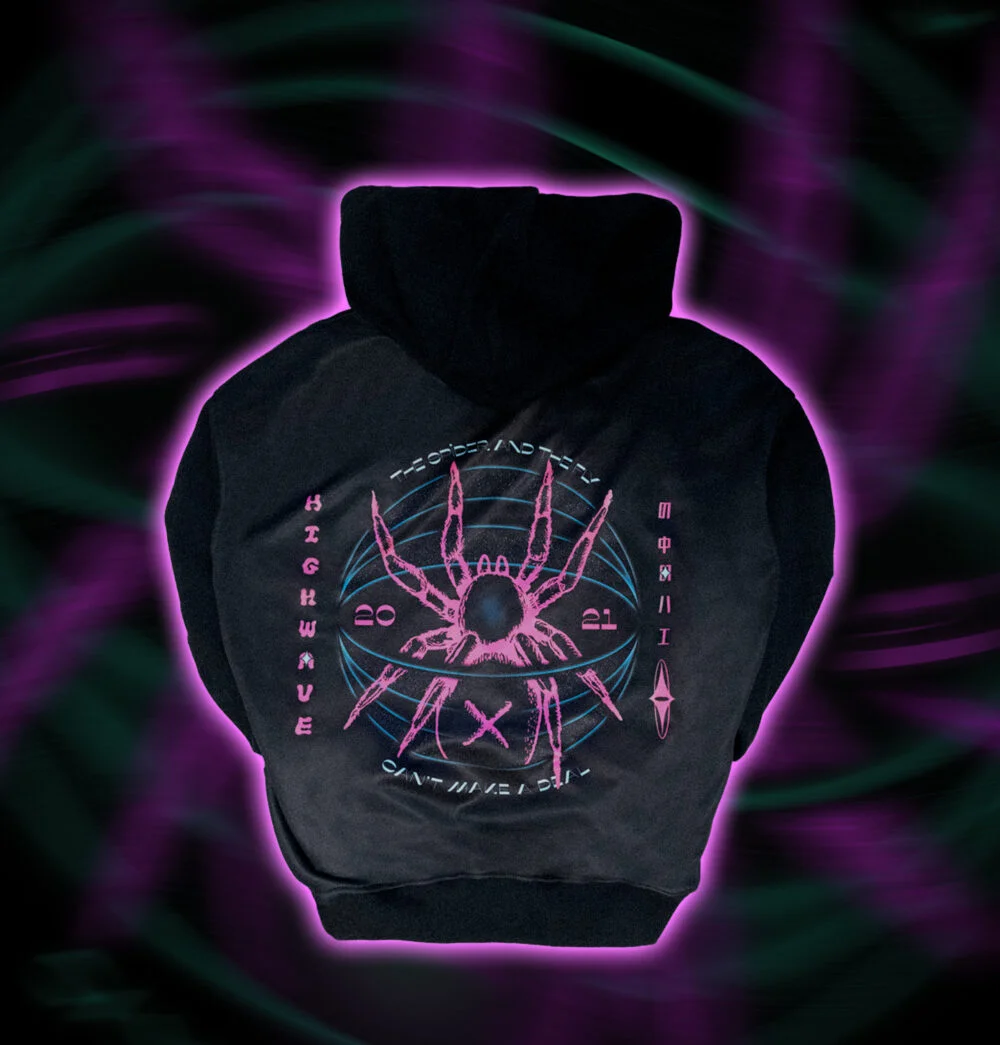 Pink feat. Spider - hoodie z kapturem