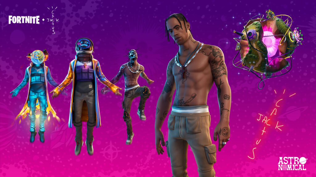 Dodatki w grze Fortnite związane z wydarzeniem Travis'a Scott'a "Astronomical"