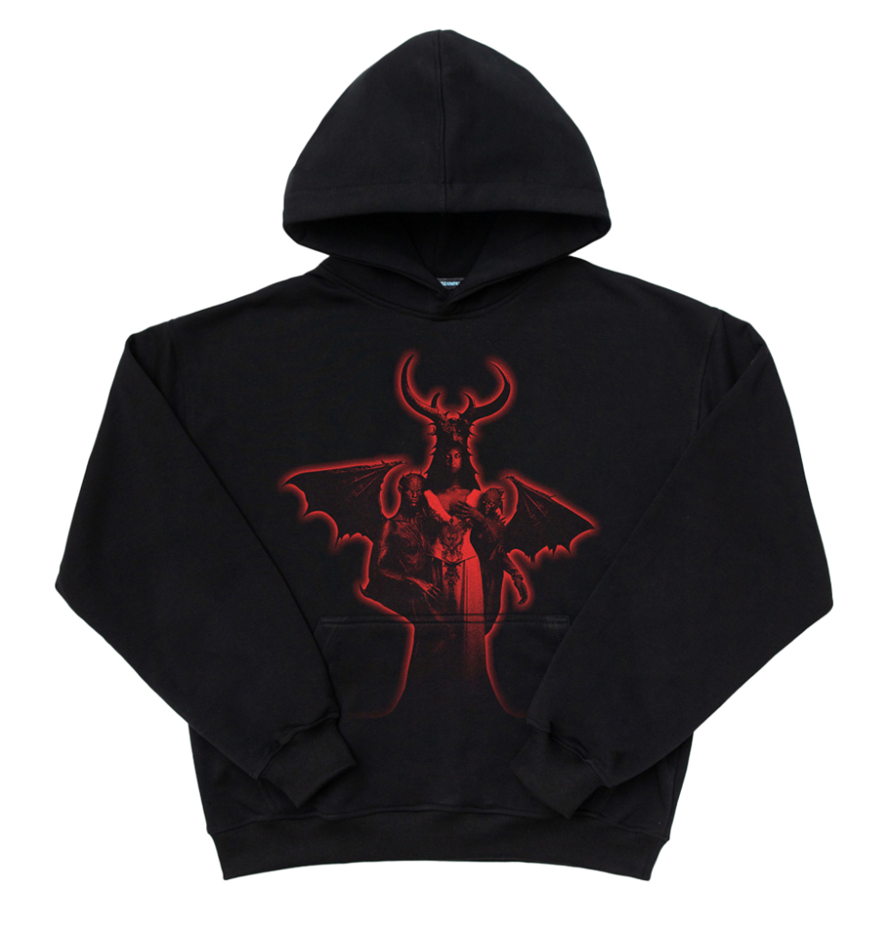 Bluza Nedom - wizualizacja bluzy z nadrukiem demonów