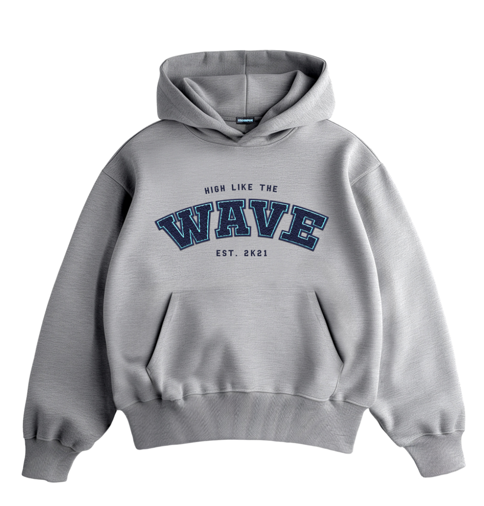 Szara bluza college wave