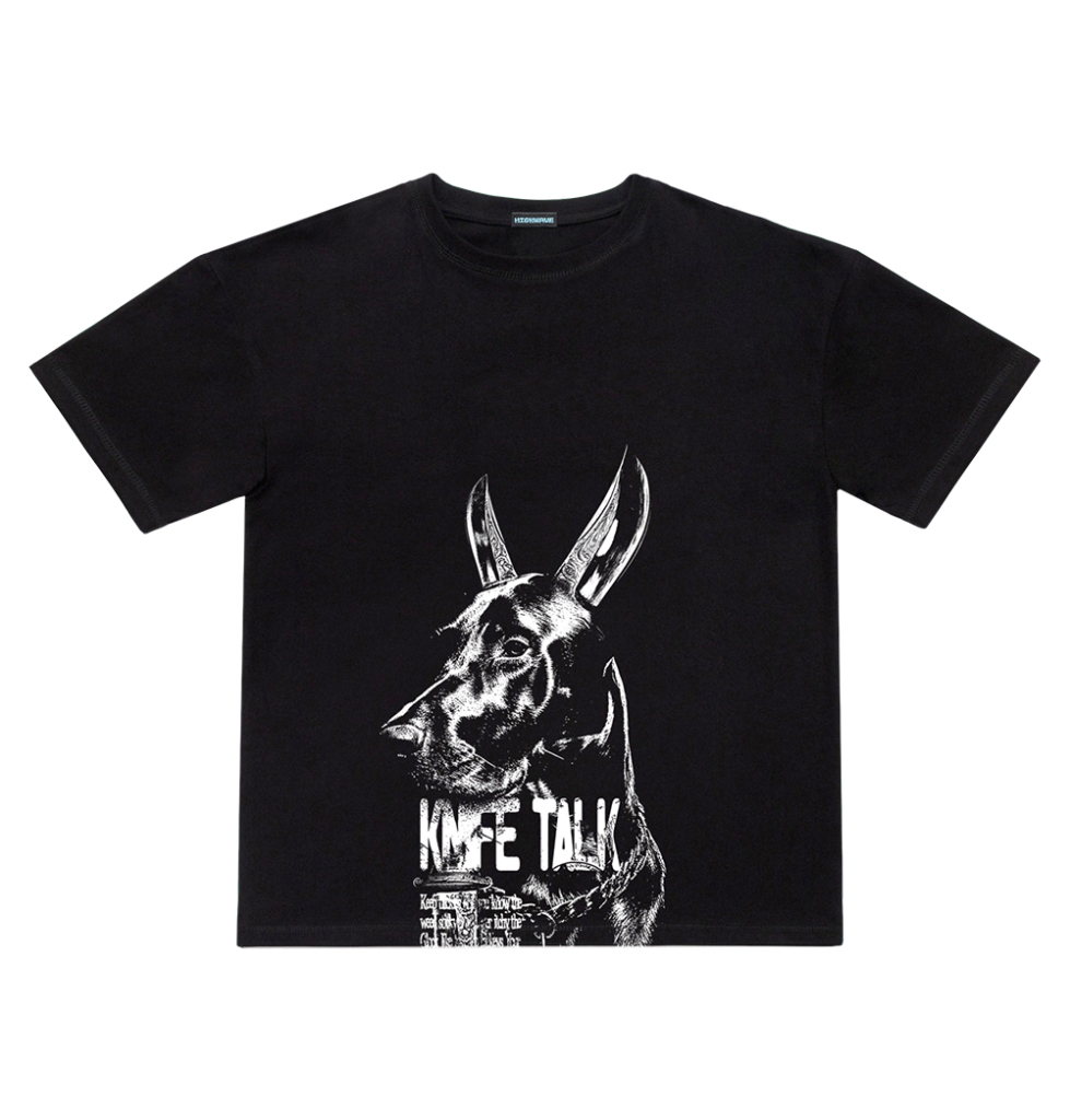 Koszulka koszulka z dobermanem KNIFE TALK