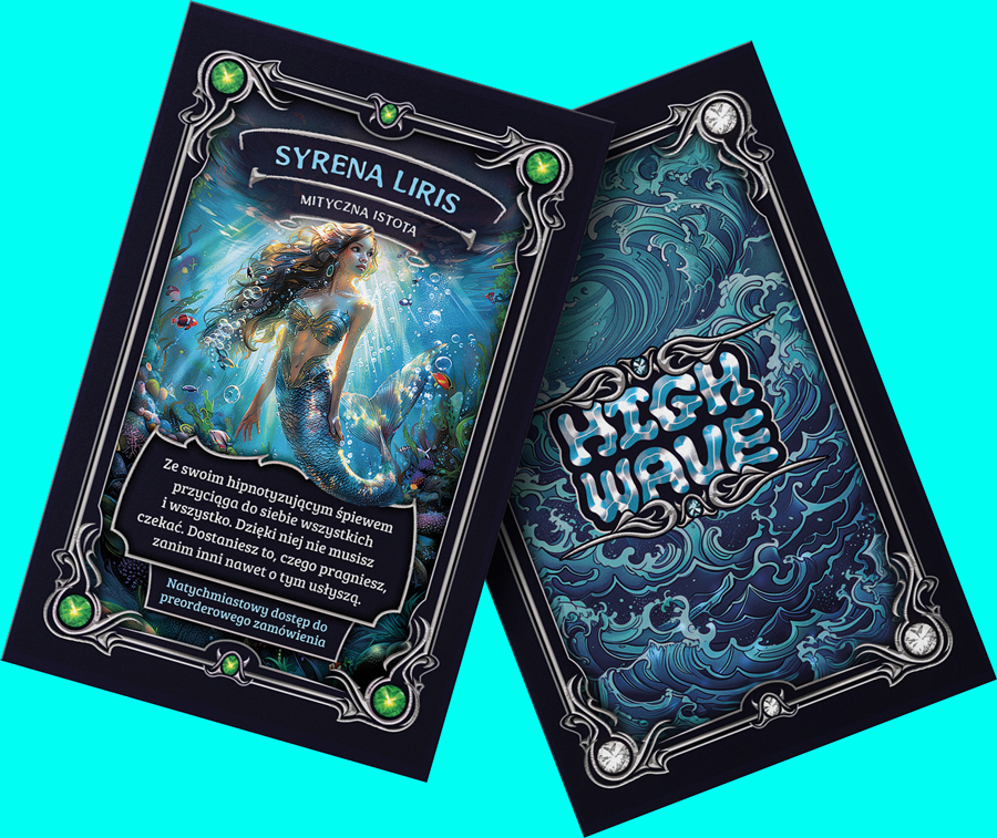 Pierwsza karta kolekcjonerska Highwave z Syreną Liris