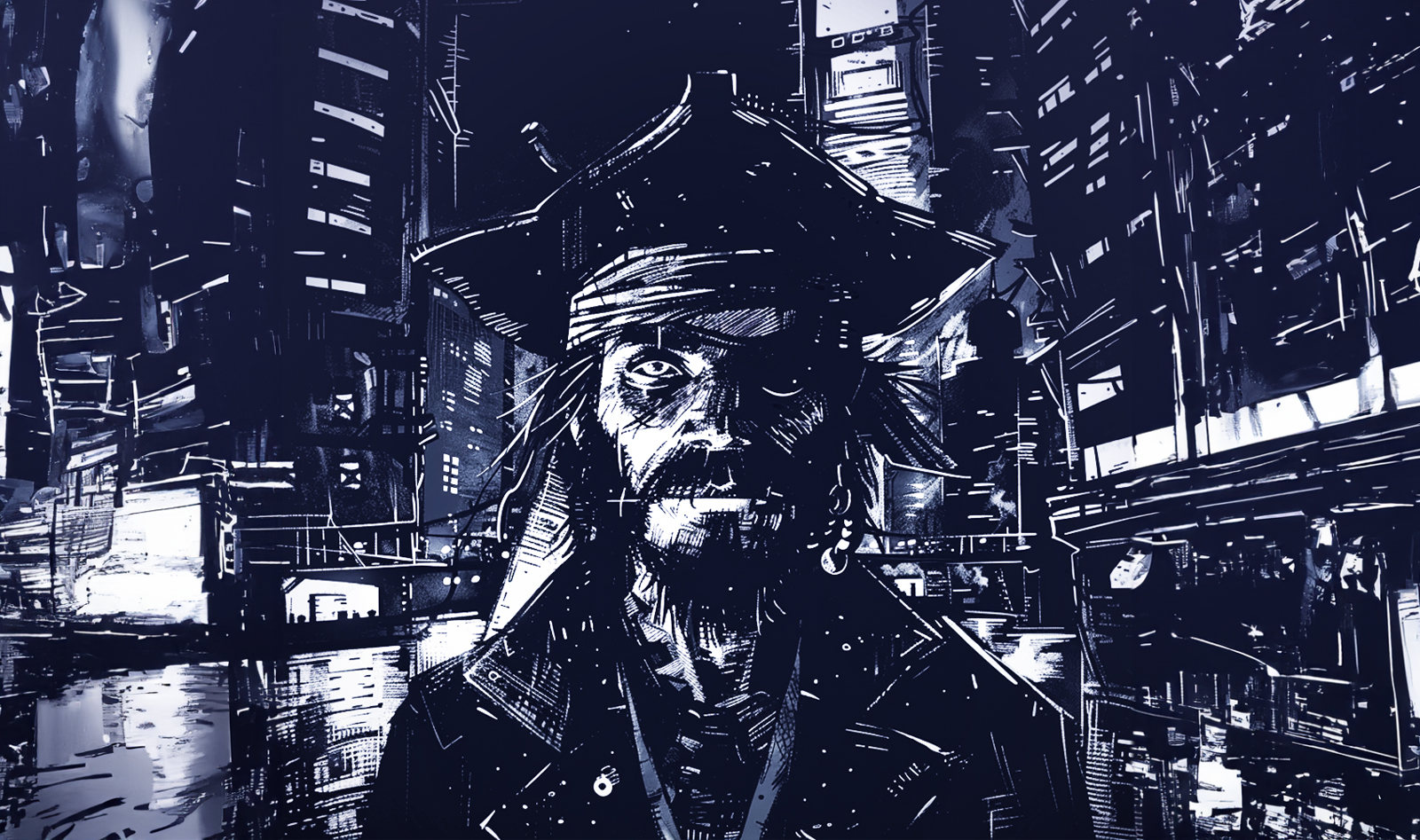 Pirat w XXI wieku - ilustracja