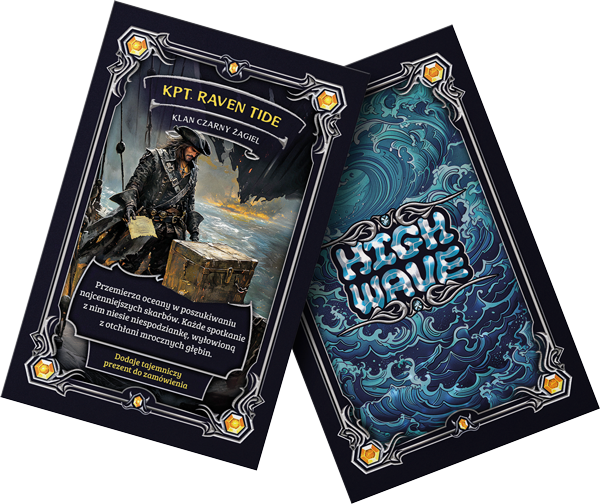 Karta kolekjonerska "Raven Tide" - wizualizacja