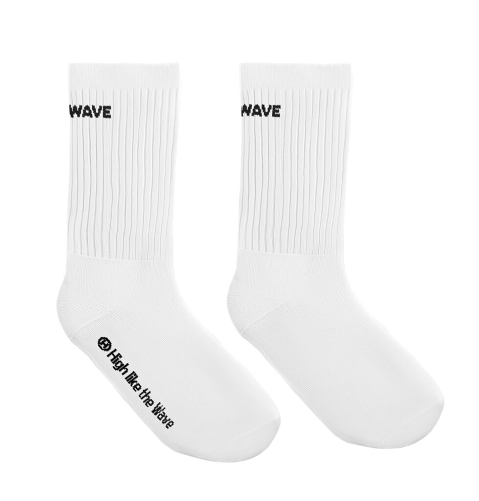 Białe długie skarpetki Highwave