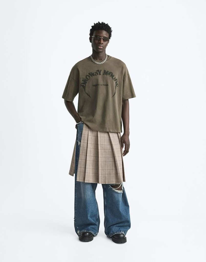 Męska spódnica prawdopodobnie będzie pojawiać się coraz częściej na ulicach w 2026 roku